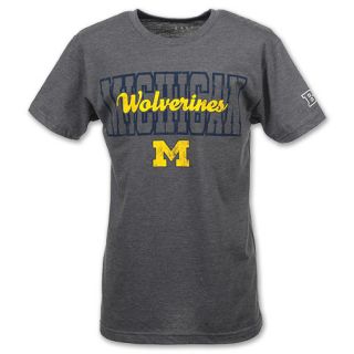 NCAA Michigan Wolverines Block Mens Tee Shirt Dark