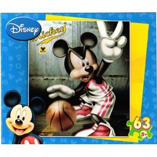 Disney Mickey 63 Piece Puzzle ~ Basketball Toys & Games