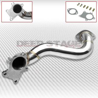  STAINLESS HIGH FLOW DOWNPIPE DOWN PIPE EXHAUST 06 11 HONDA CIVIC SI