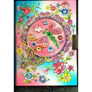 Pecoware Butterfly Diary with BONUS Beaded Jewel Accents
