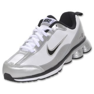 Nike Preschool Shox Turmoil Leather White/Silver