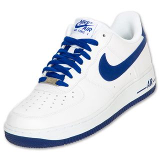 Mens Nike Air Force 1 Low Casual Shoes White/Old
