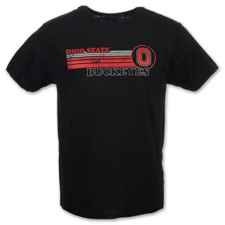 Ohio State Buckeyes Retro Stripe NCAA Mens Tee Shirt