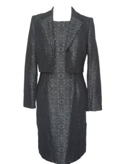 KASPER Womens 2PC Jacquard Jacket/Dress Suit Clothing