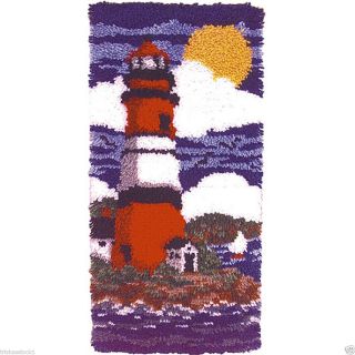 Wonderart Lighthouse Latch Hook Rug Kit