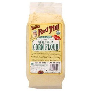 Bobs Red Mill Flour Corn Organic, 24 Ounce (Pack of 4) 