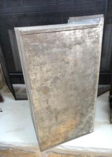 antique LRG Hoosier Cabinet Drawer Bread Box Tin Early