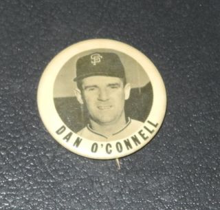 1950s PM10 Baseball Pin Button Coin Dan OConnell San Francisco Giants