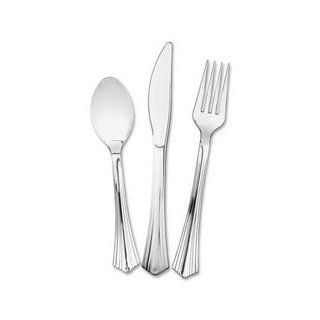  Cutlery, 25 ea Forks/Knives/Spoons, 75/PK, Silver
