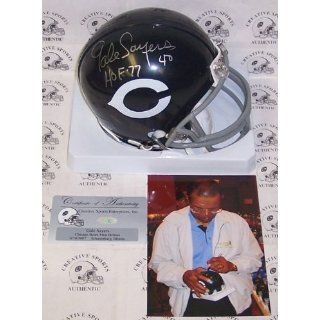  Chicago Bears T/B Mini Helmet with HOF 77 Inscription 
