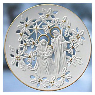 Lenox White Nativity Plate 1993 Limited Edition
