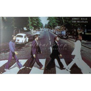 Abbey Road the Beatles, Metal Tin Sign, Dumb Oil Scrub Art