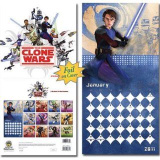 Star Wars The Clone Wars 2011 Wall Calendar Office