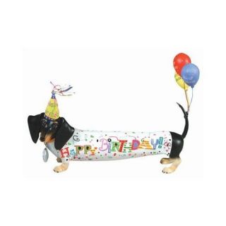 Woopie Weiner Dog Figure Birthday Doxie Dog Hot Diggity