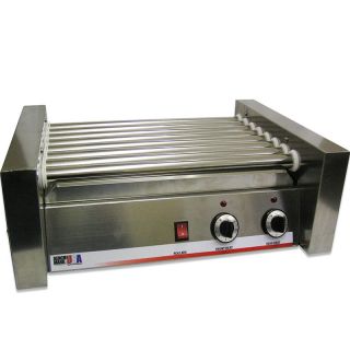 20 Hot Dog Commercial Roller Grill Cooker w Bun Box Sneeze Guard Cover