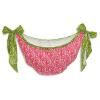 3pc Hot Pink Neon Green Polka Dot Damask Design Baby Girl Nursery Crib