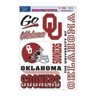 Oklahoma Sooners 11X17 Ultra Decal Sheet   6 Sheet