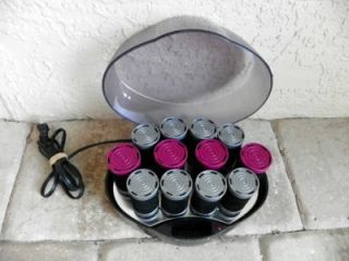  Hot Rollers Jumbo Large Curlers Set of 12 Velvet Large Hot Rollers