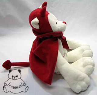 Devil Bear Door Hanger Ganz Plush Toy Stuffed Animal Teddy Love