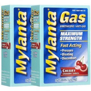 Mylanta Gas Maximum Strength Chewable Tablets Cherry, 2 ct
