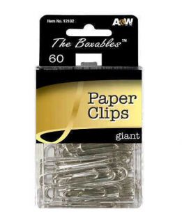 Products Boxable Giant Paper Clips 60 Count 12102 for School Home