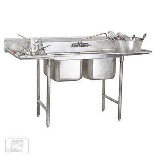 Advance Tabco 93 82 40 18RL 81 Two Compartment Sink   Standard