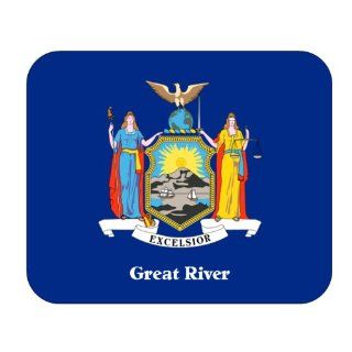 US State Flag   Great River, New York (NY) Mouse Pad