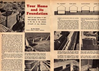 How to Build A Foundation Plans House Home Shed Garage Original