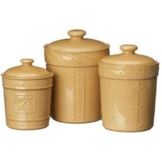 Signature Housewares Sorrento Wheat Canisters Set of 3 70446