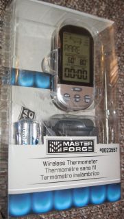 Master Forge Wireless Meat Cooking BarBQ Grill Thermometer timer