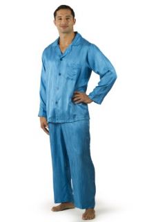 Mens Silk Pajamas   Ocean Waves   Pajamas for Men in 100%