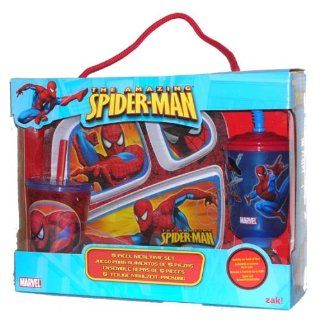 Spiderman 5 Piece Dinnerware Set Clothing