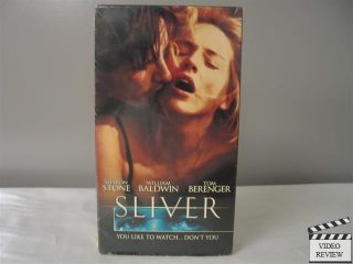 Sliver VHS Sharon Stone William Baldwin Tom Berenger 097363272236