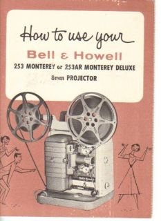 Bell Howell 253 253AR Movie Projector Manual Copy