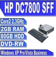 HP dc7800 SFF   Core 2 Duo 2.66 Ghz /160HDD / 2 GB RAM / DVD Burner