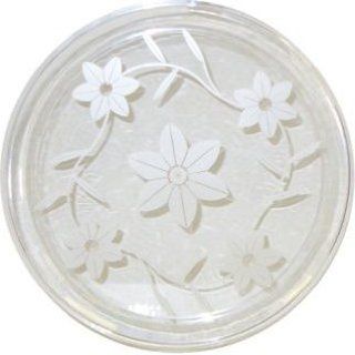 Floral Design 16 inch Tray, Clear