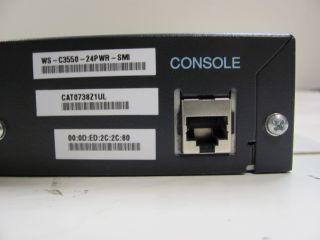used cisco catalyst 3550 24 pwr switch power over ethernet poe