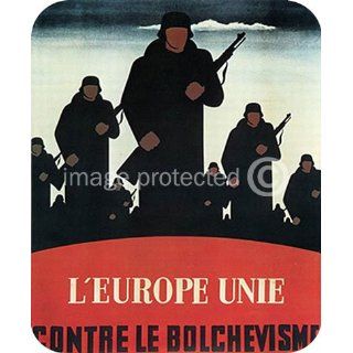 Vintage French WW2 Military LEurope Unie MOUSE PAD