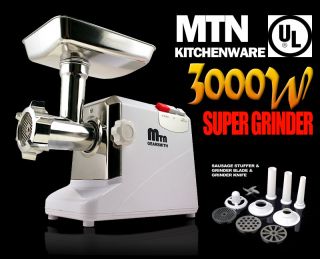 Mtn Gear Smith 3000W 3 4HP Consumer Electric Meat Grinderc