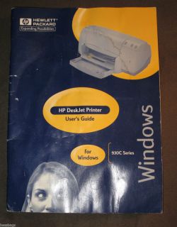  Manual for The Hewlett Packard HP Deskjet 930C Series Printer