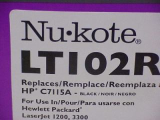 HP LaserJet 1200 3300 Toner Cartridge C7115A 15A Replace