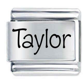 Pugster Name Taylor Italian Charms Jewelry 