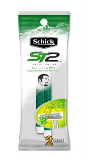 Schick ST2 Slim Twin Sensitive Disposable Razors For Men
