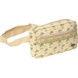 Cappelli Palm Print Cotton Fanny Pack (Natural) Clothing
