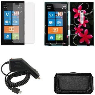 iFase Brand Nokia Lumia 900 Combo Pink Star Flower