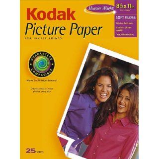 Kodak 1124346 Picture Paper, Soft Gloss, 8.5inx11in, 25