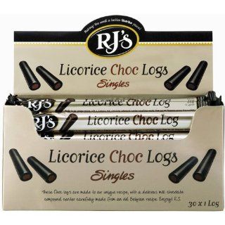 Rj Licorice Chocolate Log, 1.4 Ounce (Pack of 30) Grocery