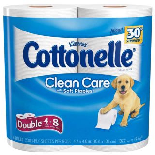 Cottonelle Clean Care Toilet Paper, Double Roll, 24 Count