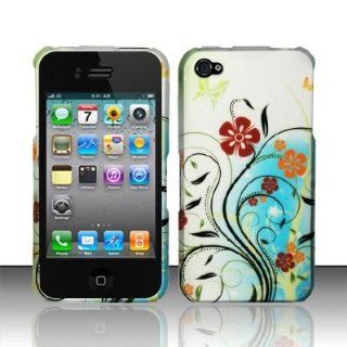 Apple Iphone 4, 4s Phone Protector Hard Cover Case Garden