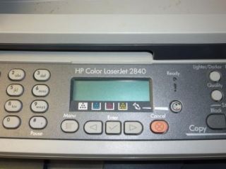 HP Color LaserJet Model 2840 Printer Copier Scanner Fax Machine